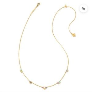 KENDRA SCOTT | DEVIN GOLD CRYSTAL STRAND NECKLACE IN PASTEL MIX